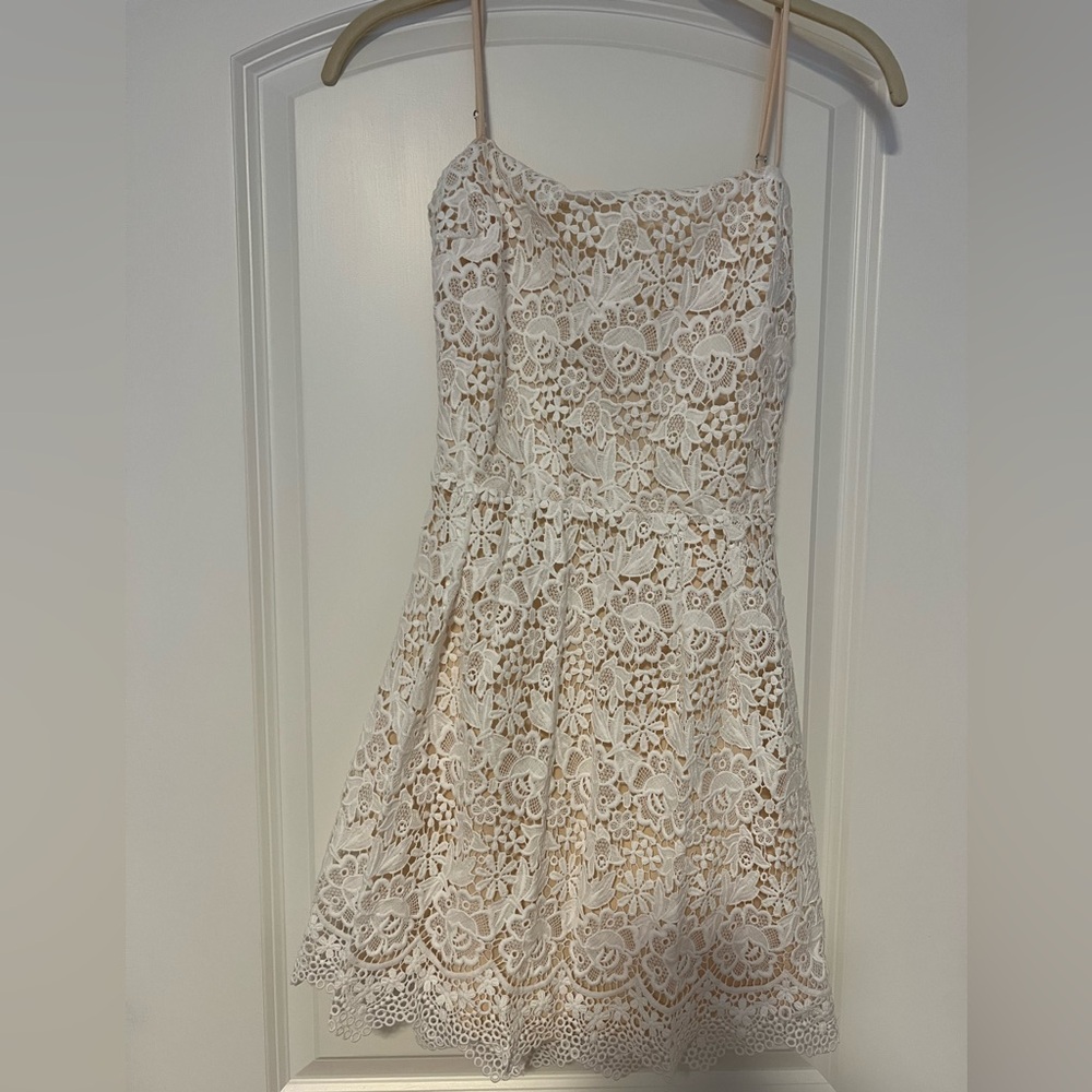 Lucy in the Sky White Embroidered Dress